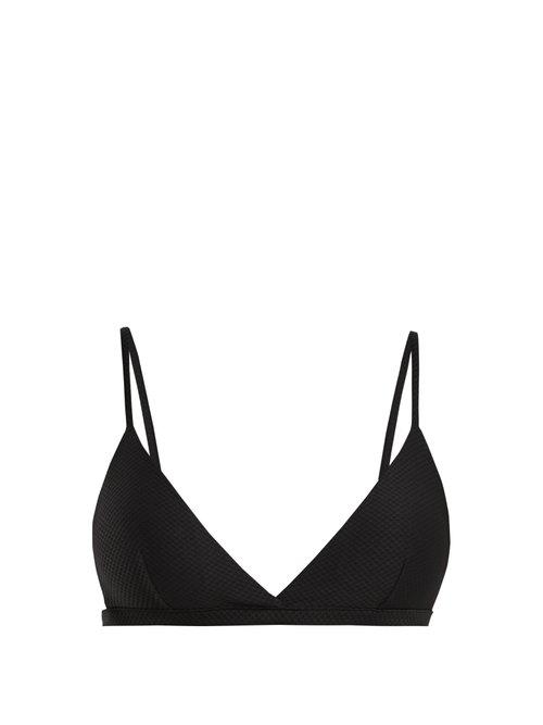 Matchesfashion.com Asceno - Triangle Bikini Top - Womens - Black