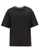 Matchesfashion.com Acne Studios - Extorr Logo-neck Jersey T-shirt - Mens - Black