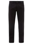 Matchesfashion.com Prada - Logo Ribbon Cotton Blend Jeans - Mens - Black