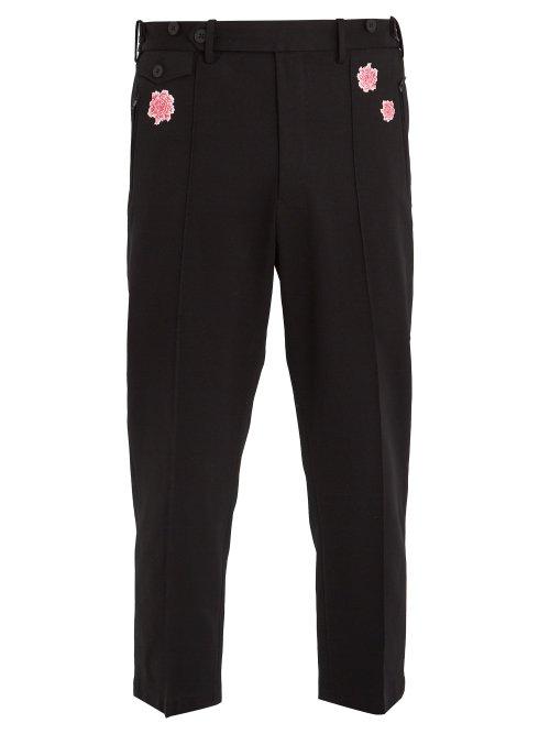 Matchesfashion.com Y-3 - X James Harden Floral Print Cotton Blend Trousers - Mens - Black