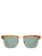 Matchesfashion.com Gucci - Square Acetate Sunglasses - Mens - Tortoiseshell