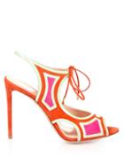 Nicholas Kirkwood Outliner Suede And Patent-leather Sandals