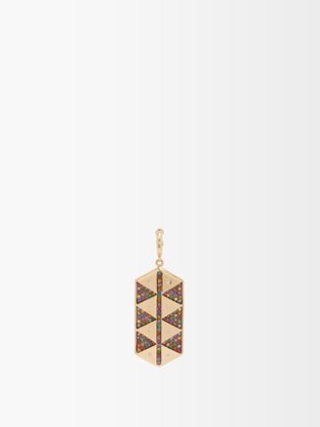 Harwell Godfrey - Talisman Shield Diamond & 18kt Gold Charm - Womens - Multi