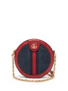 Matchesfashion.com Gucci - Ophidia Leather And Suede Cross Body Bag - Womens - Red Navy