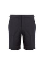 Burberry Straight-leg Cotton-blend Seersucker Shorts