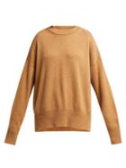 Matchesfashion.com Jil Sander - Dropped Sleeve Cashmere Sweater - Womens - Camel