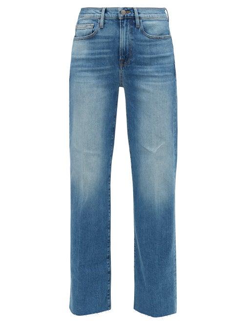 Matchesfashion.com Frame - Le California Wide-leg Jeans - Womens - Light Denim