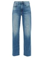 Matchesfashion.com Frame - Le California Wide-leg Jeans - Womens - Light Denim