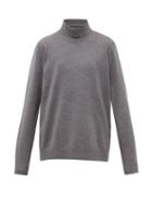 Matchesfashion.com Acne Studios - Roll Neck Wool Blend Sweater - Mens - Grey