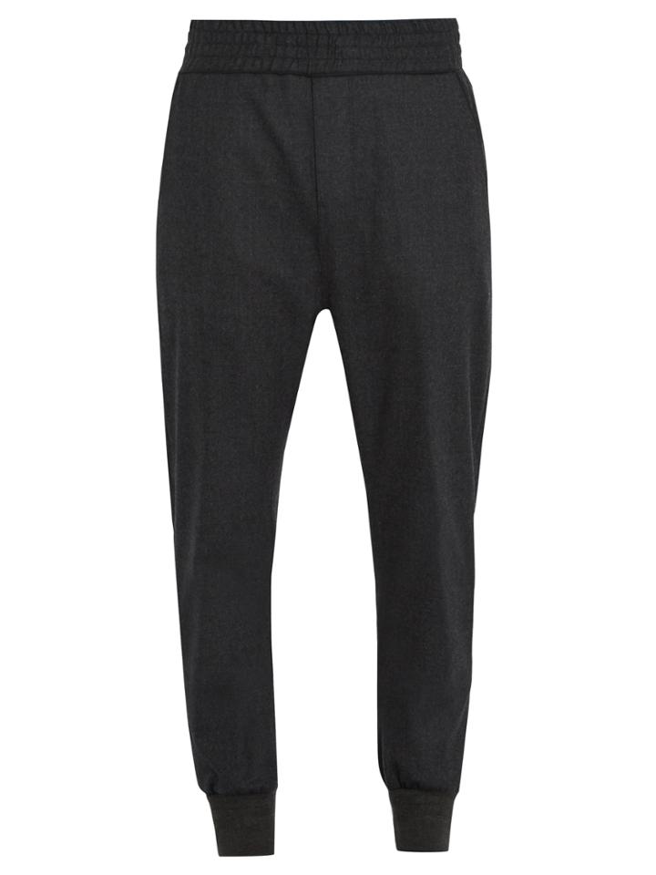 Wooyoungmi Tapered-leg Stretch-wool Track Pants