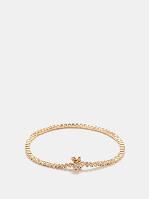 Sophie Bille Brahe - Bracelet De Tennis Diamant Diamond & Gold Bracelet - Womens - Gold Multi