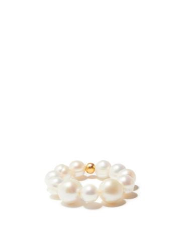 Anita Berisha - Nautilus Pearl & Gold Plated Ring - Womens - Pearl