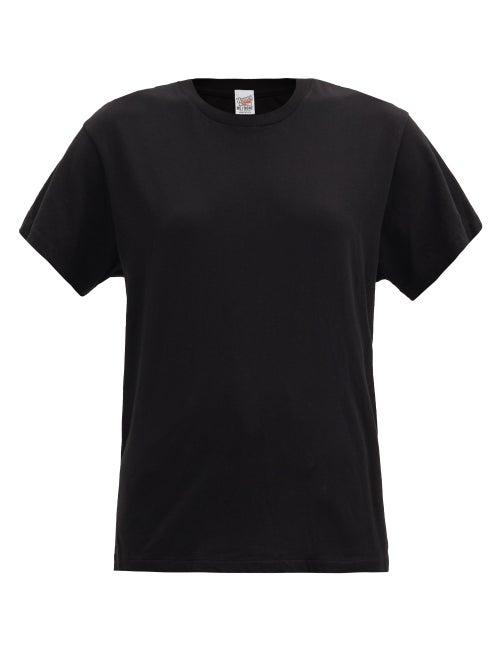 Matchesfashion.com Re/done Originals - 70s Cotton-jersey T-shirt - Womens - Black