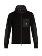 Moncler Grenoble Hooded Zip-through Wool-blend Jacket