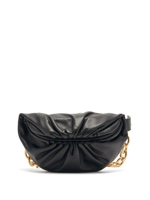 Matchesfashion.com Bottega Veneta - The Chain Pouch Leather Cross-body Bag - Womens - Black Gold