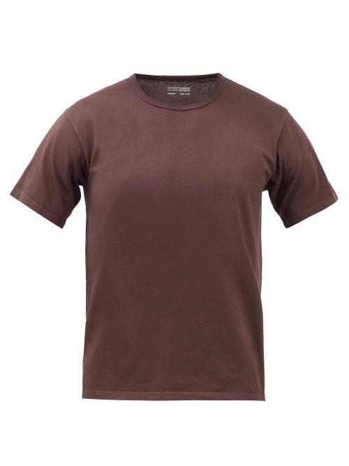 Lady White Co. - Crew-neck Cotton-jersey T-shirt - Mens - Brown