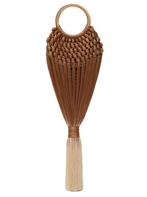 Matchesfashion.com Cult Gaia - Angelou Mini Ombr Tassel Bag - Womens - Brown Multi