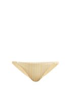 Matchesfashion.com Asceno - Striped Technical Seersucker Bikini Briefs - Womens - Yellow White