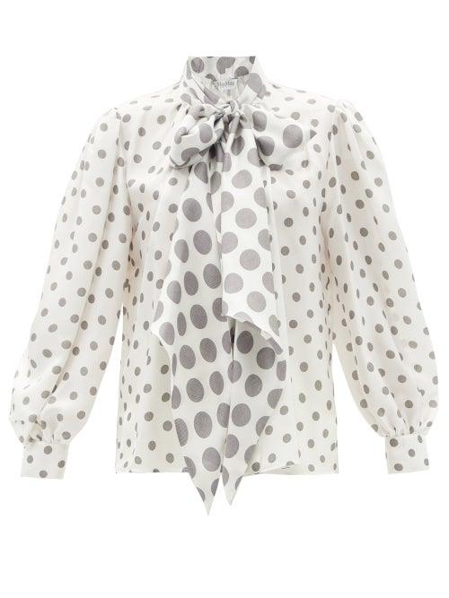 Ladies Rtw Max Mara - Eschilo Blouse - Womens - Grey White