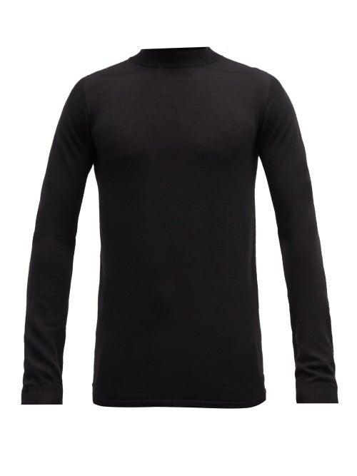 Matchesfashion.com Rick Owens - Level Lupetto High-neck Wool Sweater - Mens - Black