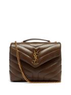 Saint Laurent - Loulou Small Quilted Leather Shoulder Bag - Womens - Khaki