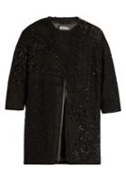 By Walid Delya Collarless Bead-embroidered Coat