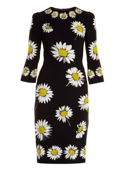 Dolce & Gabbana Margherite-print Cady Dress