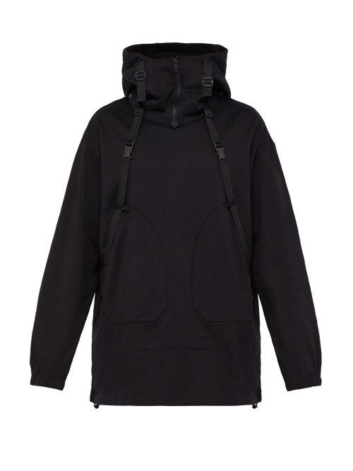 Matchesfashion.com Y-3 - Parachute Cotton Hooded Sweatshirt - Mens - Black