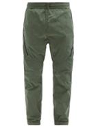 Matchesfashion.com C.p. Company - Goggle-lens Technical Cargo Trousers - Mens - Green