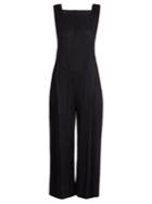 Pleats Please Issey Miyake Square-neck Sleeveless Pleated Jumpsuit