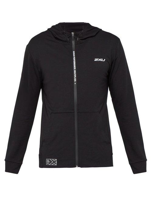 Matchesfashion.com 2xu - Urban Hooded Cotton Sweatshirt - Mens - Black