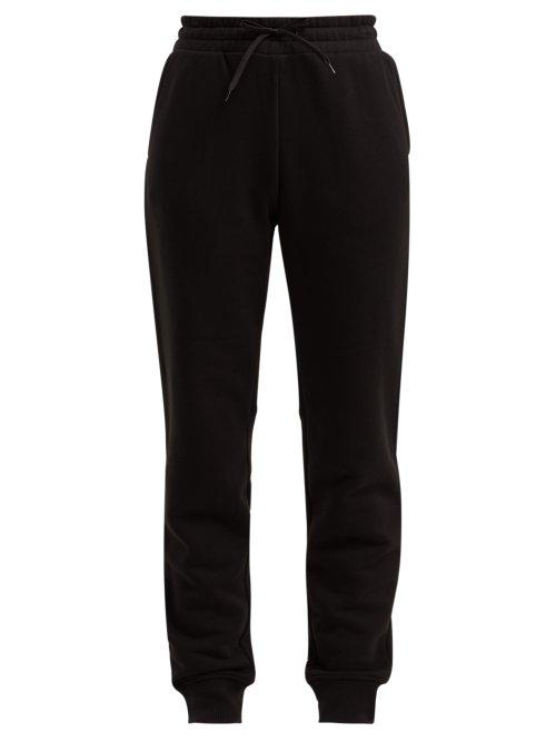 Matchesfashion.com Paco Rabanne - Logo Embroidered Cotton Track Pants - Womens - Black