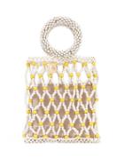 Matchesfashion.com Rosantica By Michela Panero - Jules Small Beaded Clutch - Womens - Yellow White