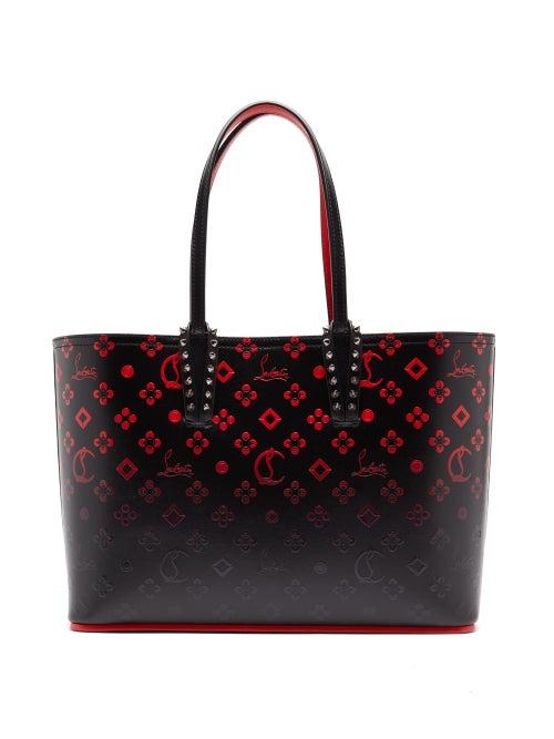 Matchesfashion.com Christian Louboutin - Cabata Small Logo-print Tote Bag - Womens - Black Multi