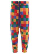 Matchesfashion.com The Elder Statesman - Thelma Check Cashmere Track Pants - Mens - Multi