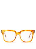 Matchesfashion.com Celine Eyewear - Square Acetate Glasses - Womens - Tortoiseshell
