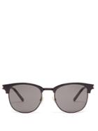 Saint Laurent Round Frame Acetate And Metal Sunglasses