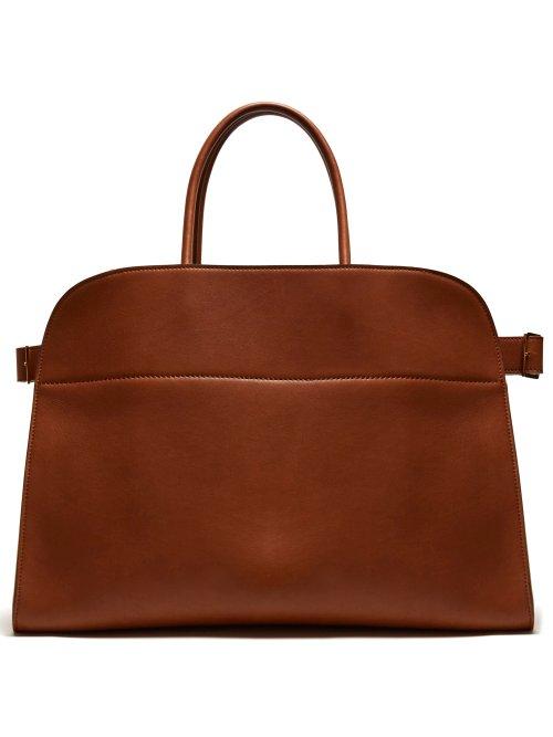 Matchesfashion.com The Row - Margaux 15 Leather Bag - Womens - Brown
