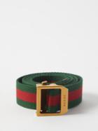 Gucci - Web Stripe Canvas Belt - Mens - Multi