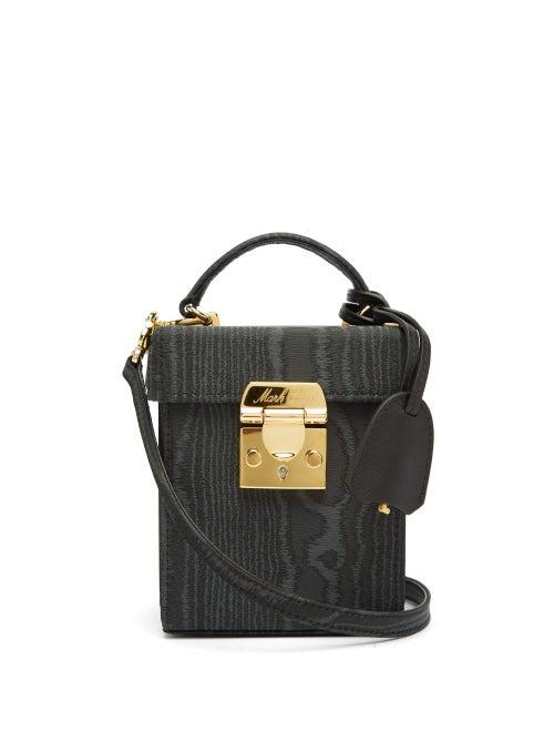 Matchesfashion.com Mark Cross - Grace Mini Moire Cross-body Bag - Womens - Black