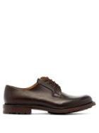 Matchesfashion.com Cheaney - Ascot Brown Leather Derby Shoes - Mens - Brown