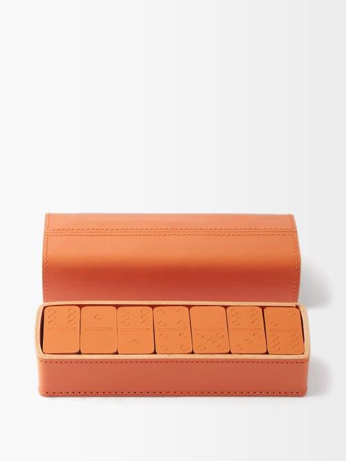 Rabitti 1969 - Saddle-leather Domino Set - Orange