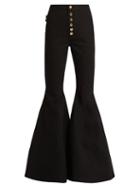 Matchesfashion.com Ellery - Ophelia High Rise Flared Jeans - Womens - Black