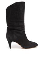Isabel Marant - Leye Suede Boots - Womens - Black