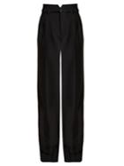 Redvalentino High-waisted Wide-leg Stretch-cady Trousers