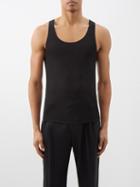 Nili Lotan - Gus Ribbed-knit Silk Tank Top - Mens - Black