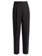 Dolce & Gabbana High-rise Polka-dot Print Wool Trousers