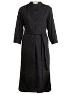Matchesfashion.com Wiggy Kit - St Germain Fil Coup Cotton Dress - Womens - Black