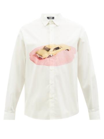 Jacquemus - Henri Printed Cotton-poplin Shirt - Mens - White