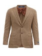 Matchesfashion.com Polo Ralph Lauren - Single-breasted Herringbone Wool-blend Blazer - Mens - Brown